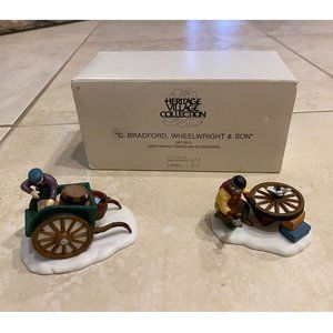 Dept. 56 Heritage Dickens Snow Village C. Bradford, Wheelwright & Son #58181